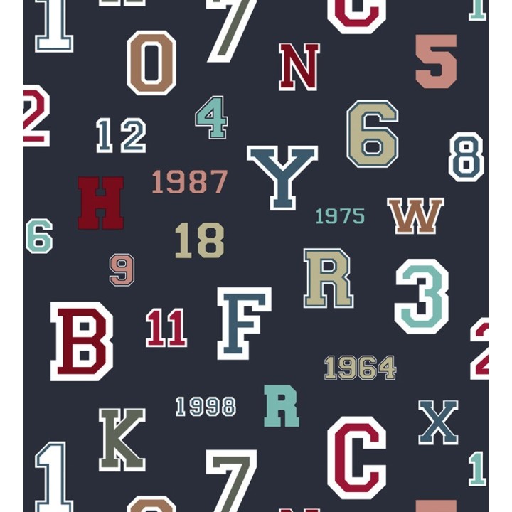 Papel pintado letras y números de equipos deportivos - Team Numbers 677081