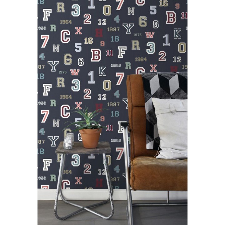 Papel pintado letras y números de equipos deportivos - Team Numbers 677081