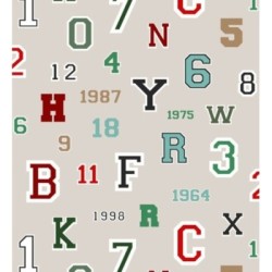 Papel pintado Team Numbers 677082