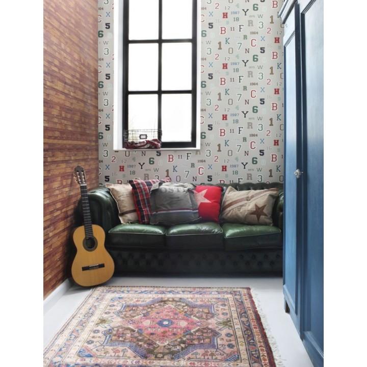 Papel pintado letras y números de equipos deportivos - Team Numbers 677082