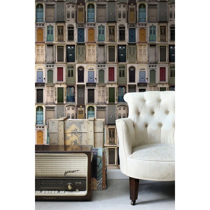 Papel pintado puertas de colores - Thousand Doors 677083