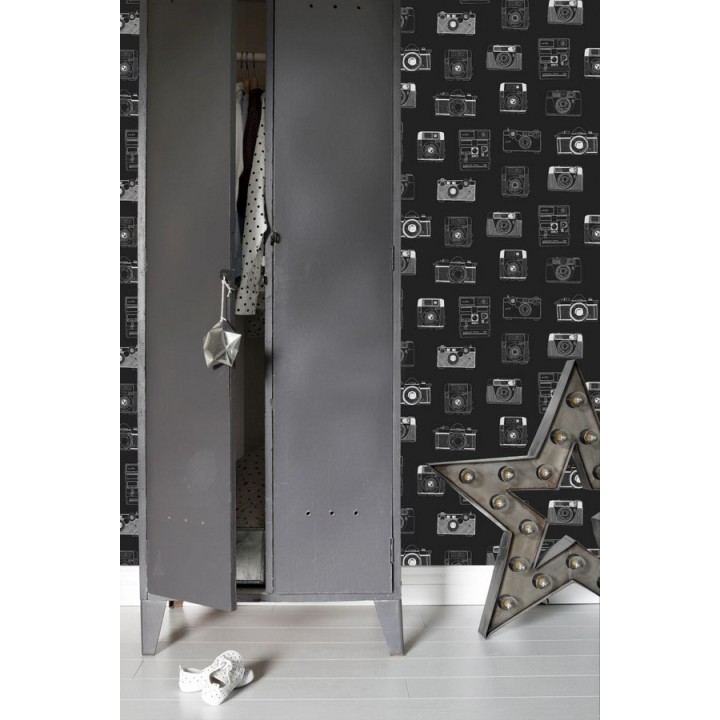 Papel pintado cámaras de fotos estilo vintage - Vintage Pics 677190