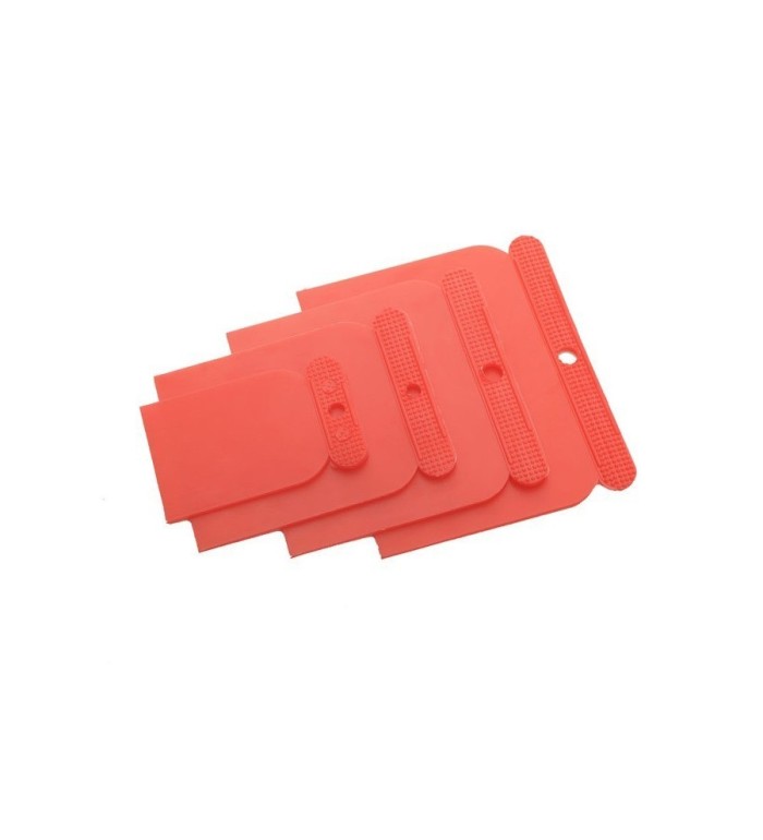 Kit de 4 espátulas de plástico flexible - DAKER