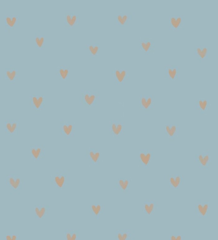 Papel pintado corazones fondo azul claro - Magic Hearts 677199