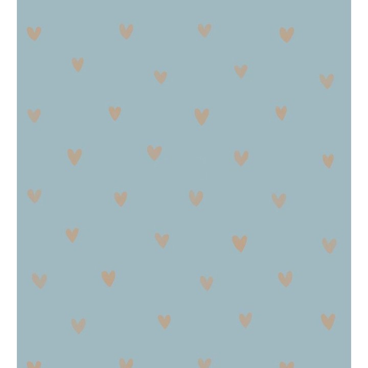 Papel pintado corazones fondo azul claro - Magic Hearts 677199
