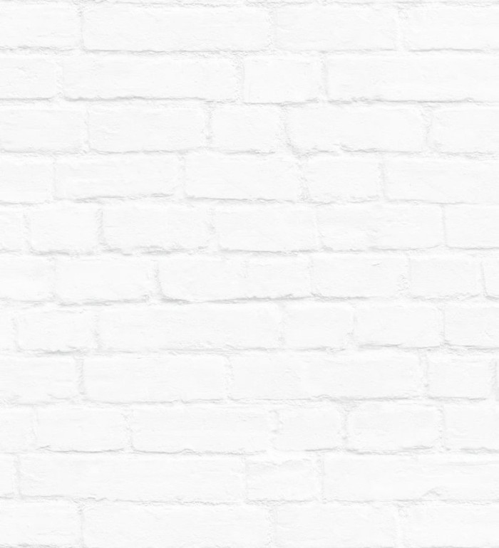 Papel pintado ladrillo blanco estilo nórdico - Nassau Street 677203