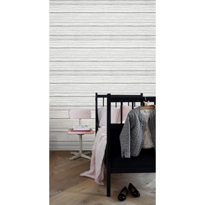 Papel pintado rayas desiguales estilo chic - Chic Love 677214