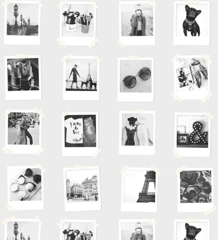 Papel pintado collage de fotos de París - Sweet Souvenirs 677217