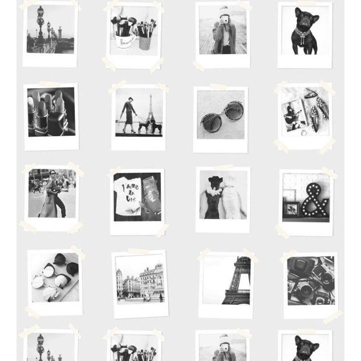 Papel pintado collage de fotos de París - Sweet Souvenirs 677217