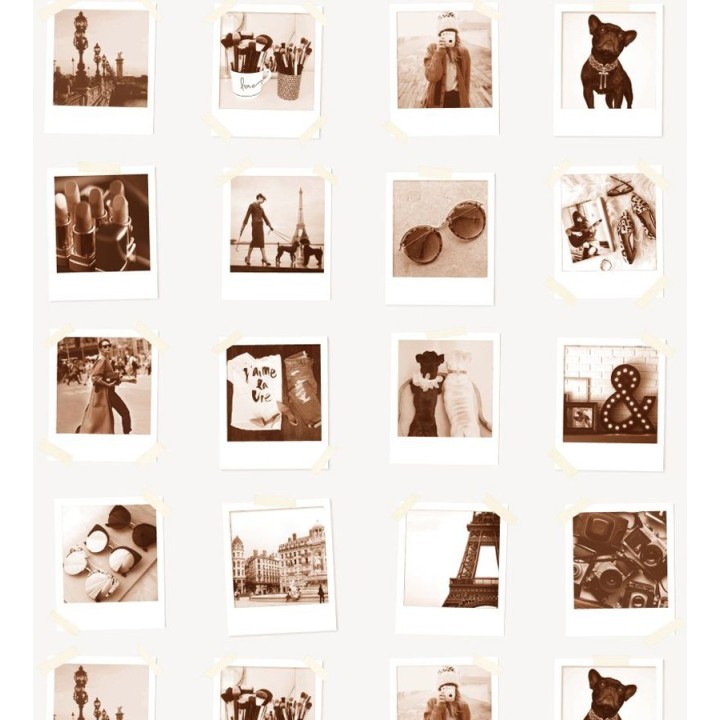 Papel pintado collage de fotos de París - Sweet Souvenirs 677218