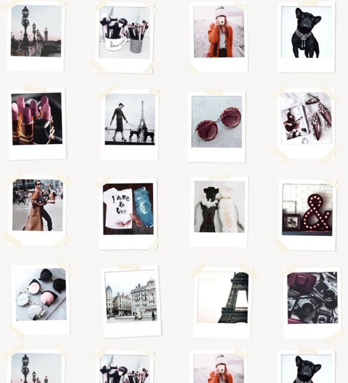 Papel pintado collage de fotos de París - Sweet Souvenirs 677219