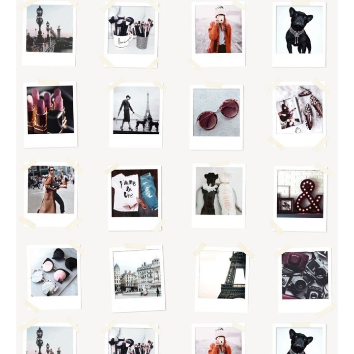 Papel pintado collage de fotos de París - Sweet Souvenirs 677219