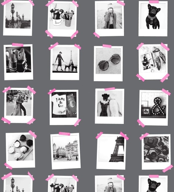 Papel pintado collage de fotos de París - Sweet Souvenirs 677221