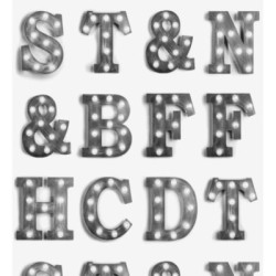Papel pintado Modern Torch Letters 677222