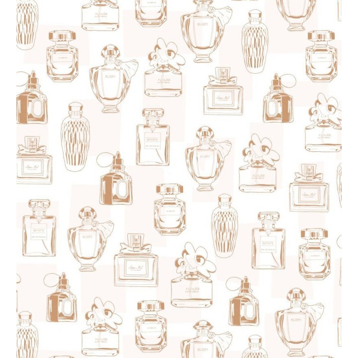 Papel pintado botes de perfumes vintage - Infinite Bloom 677226