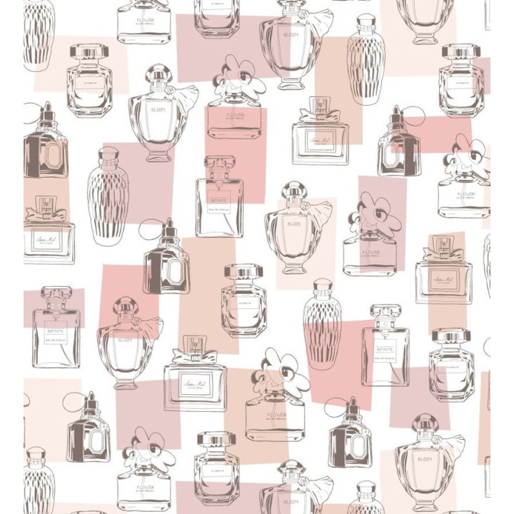Papel pintado botes de perfumes vintage - Infinite Bloom 677227