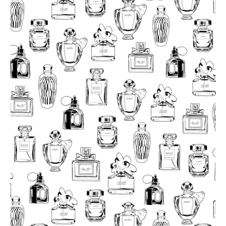 Papel pintado botes de perfumes vintage - Infinite Bloom 677228