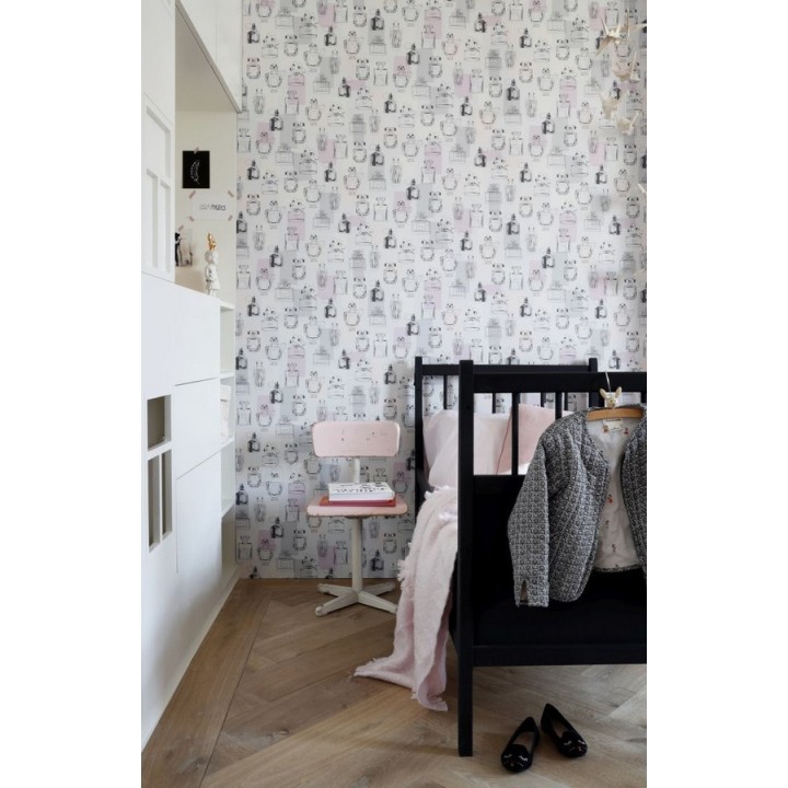 Papel pintado botes de perfumes vintage - Infinite Bloom 677229