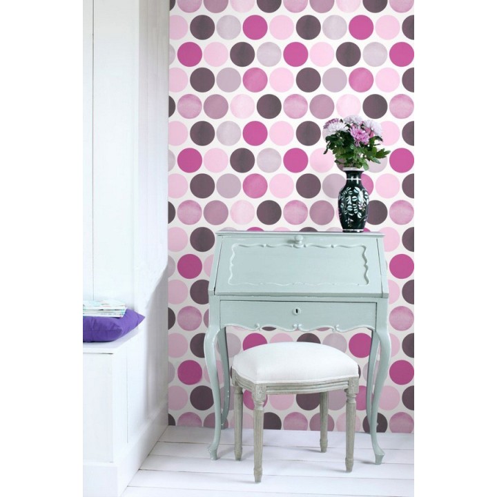 Papel pintado lunares grandes - Pop Dance 677233