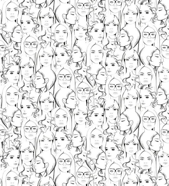 Papel pintado figuras de mujer - Girls World 677240