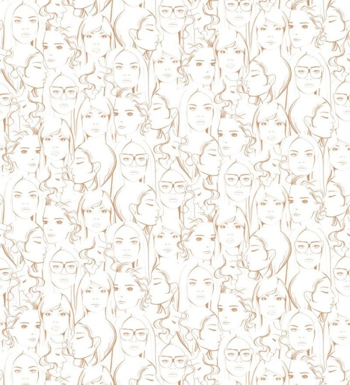 Papel pintado figuras de mujer - Girls World 677241