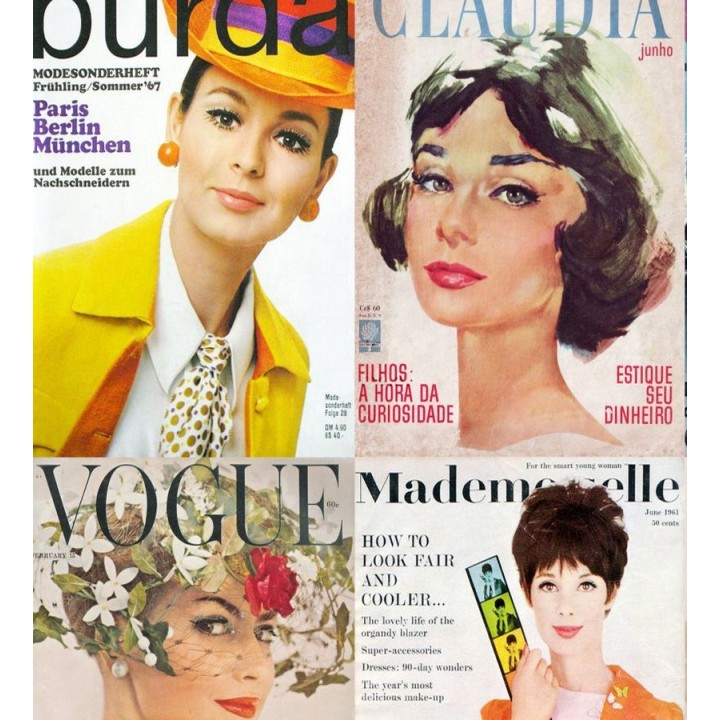 Papel pintado portadas revistas de moda vintage - Women Rules 677243