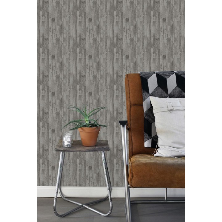 Papel pintado listones de madera pequeños estilo nórdico - Algarve Beach 677257