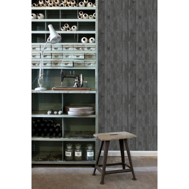 Papel pintado listones de madera pequeños estilo nórdico - Algarve Beach 677259