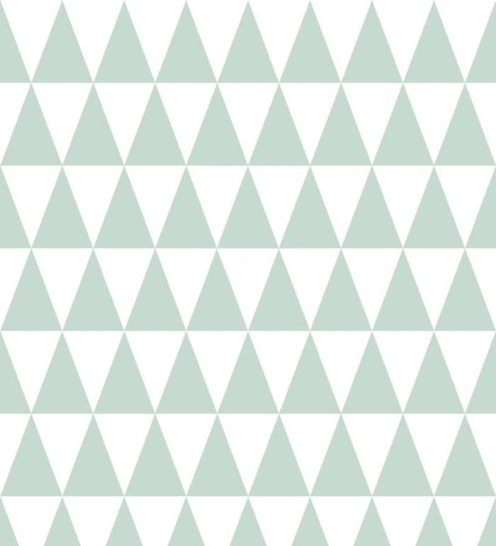 Papel pintado triángulos verde claro estilo nórdico - Nordem Mountains 677261