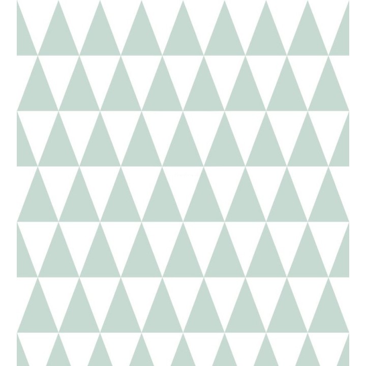 Papel pintado triángulos verde claro estilo nórdico - Nordem Mountains 677261