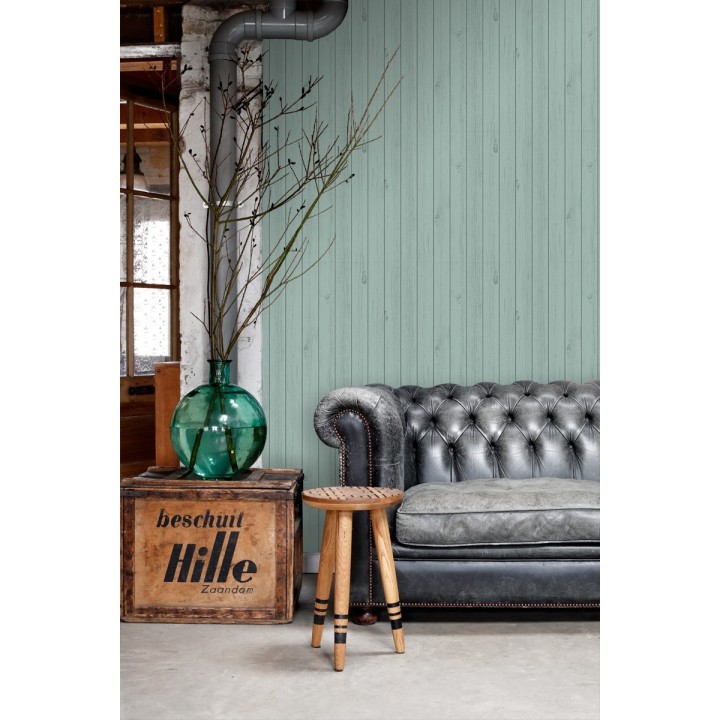 Papel pintado listones de madera estilo nórdico - Sintra Wood 677270