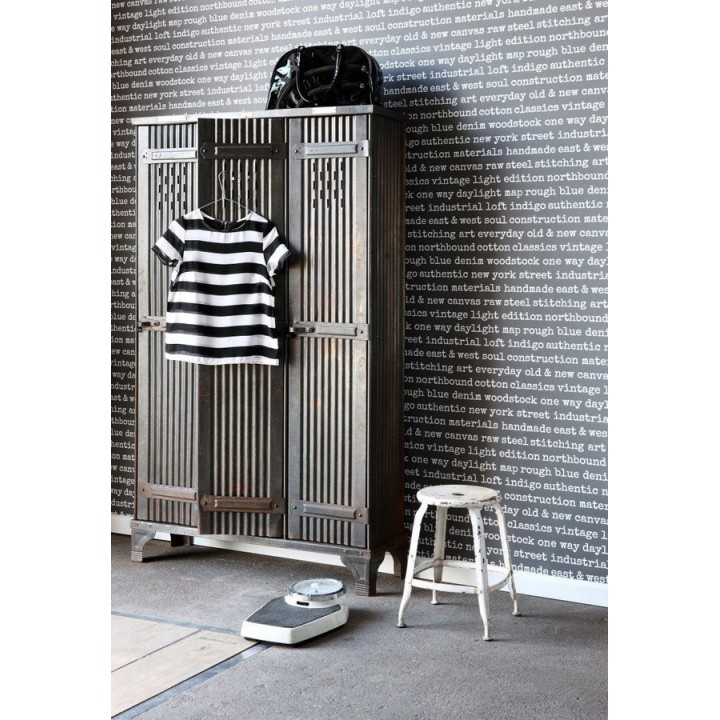 Papel pintado palabras moda fondo negro - Vintage Edition 677275