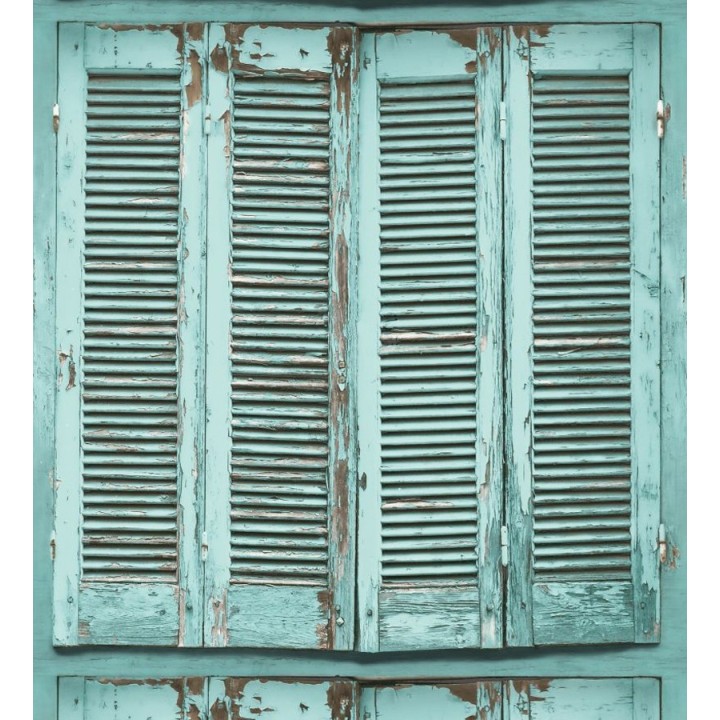 Papel pintado ventana de madera envejecida estilo vintage - Sintra Windows 677286