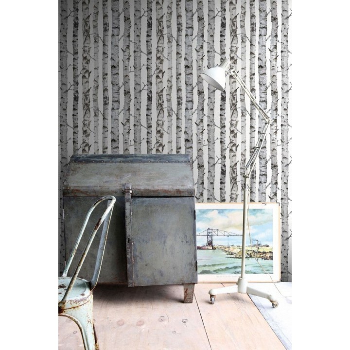 Papel pintado troncos de árboles estilo nórdico - Baltic Hills 677291