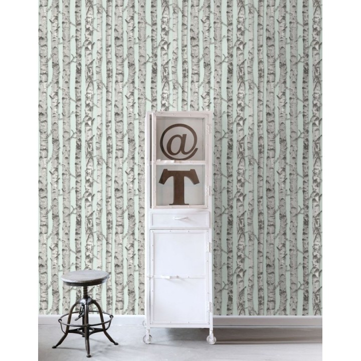 Papel pintado troncos de árboles estilo nórdico - Baltic Hills 677292