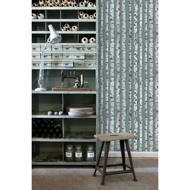 Papel pintado troncos de árboles estilo nórdico - Baltic Hills 677293