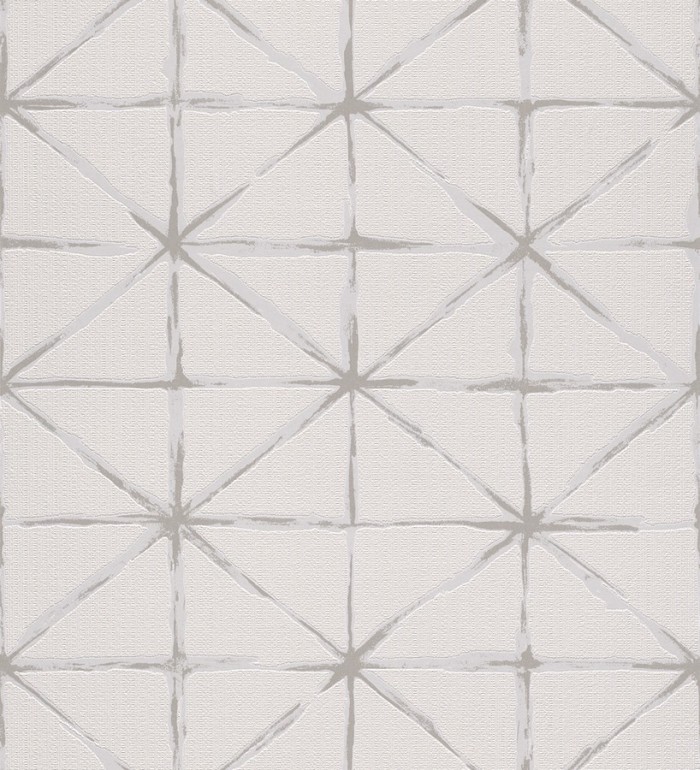 Papel pintado rombos modernos con trazos desiguales - Brenta 5429