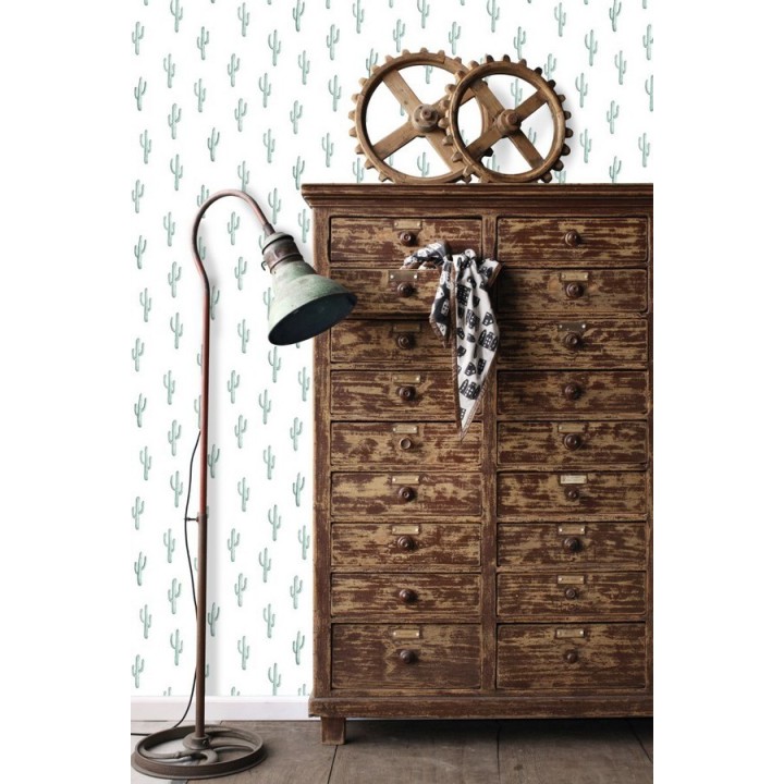 Papel pintado plantas de cactus - Western Land 677300