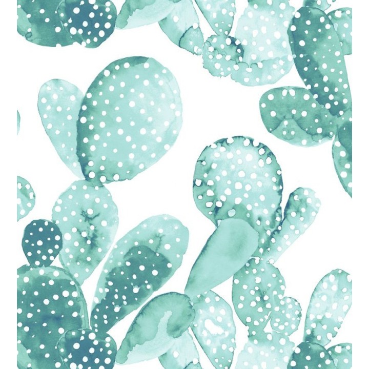 Papel pintado cactus en acuarela - Sonora Cactus 677303