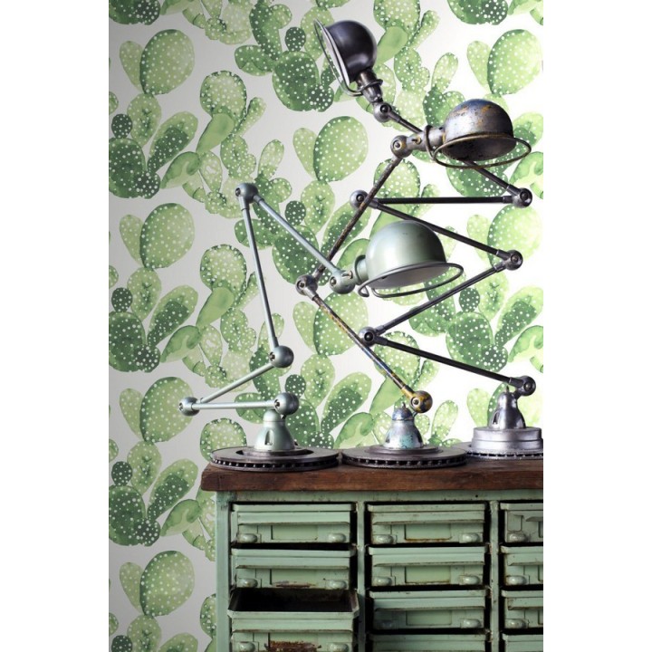 Papel pintado cactus en acuarela - Sonora Cactus 677304