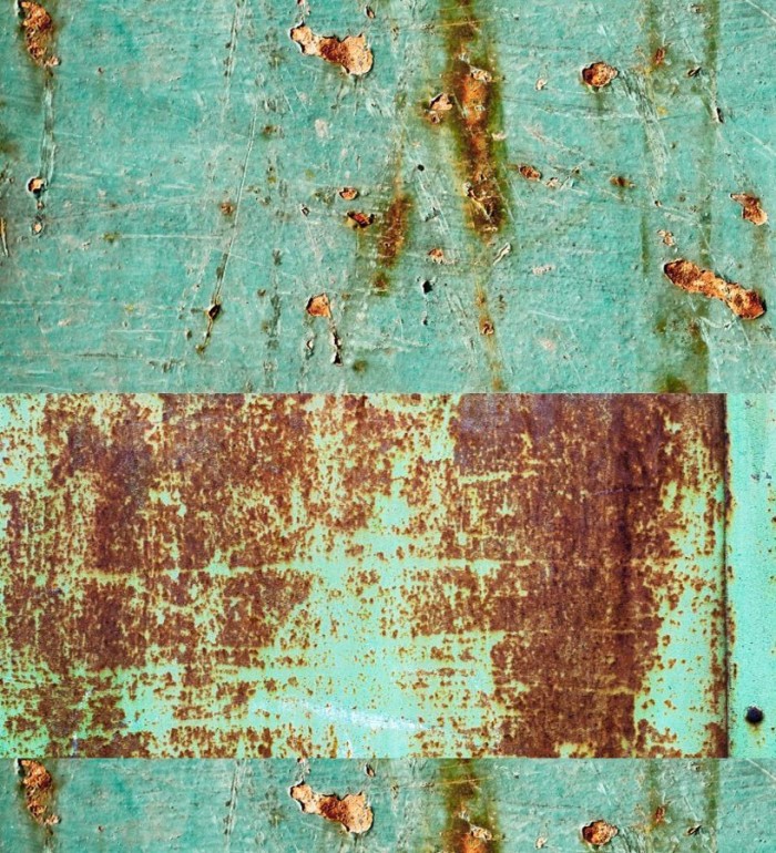 Papel pintado efecto chapa oxidada - Marshall District 677314