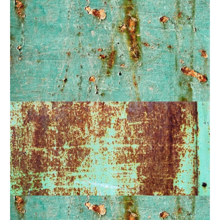 Papel pintado efecto chapa oxidada - Marshall District 677314