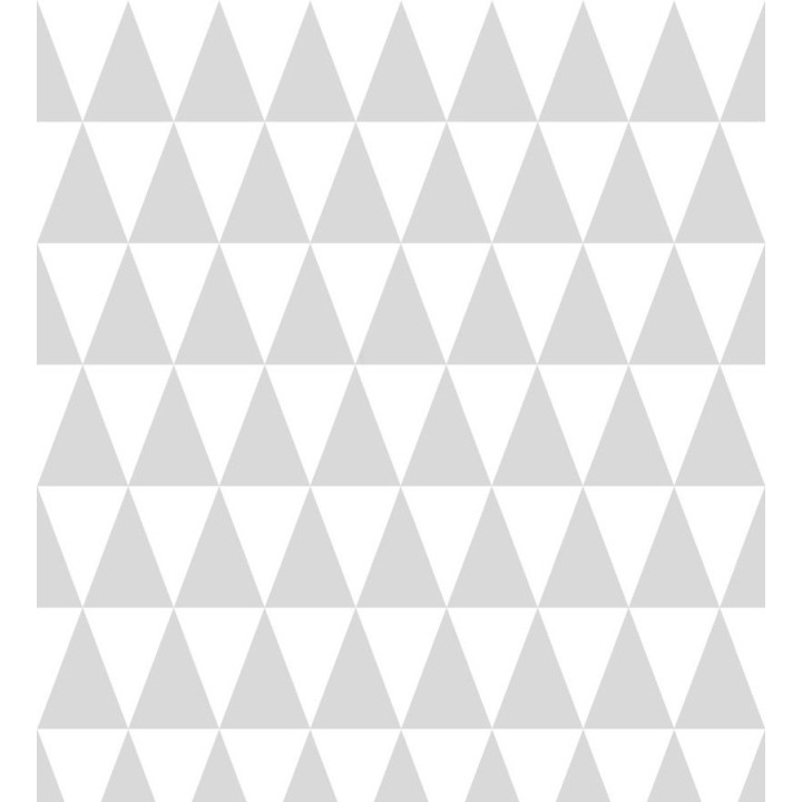 Papel pintado triángulos gris claro y blanco estilo nórdico - Nordem Mountains 677329