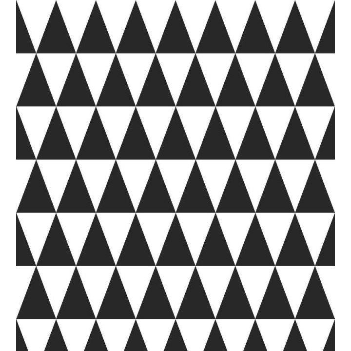 Papel pintado triángulos blanco y negro estilo nórdico - Nordem Mountains 677330