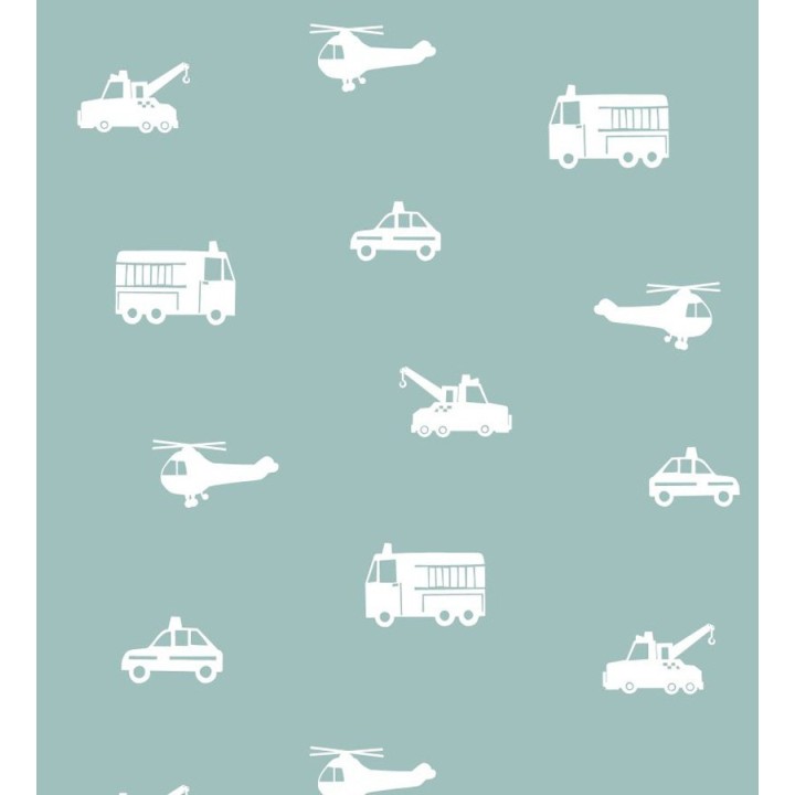 Papel pintado infantil medios de transporte - City Transport 677338