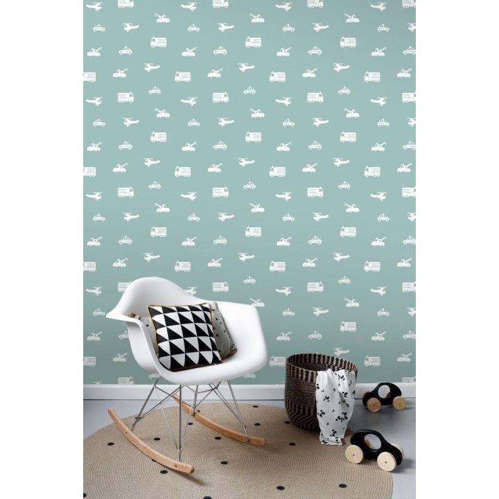 Papel pintado infantil medios de transporte - City Transport 677338