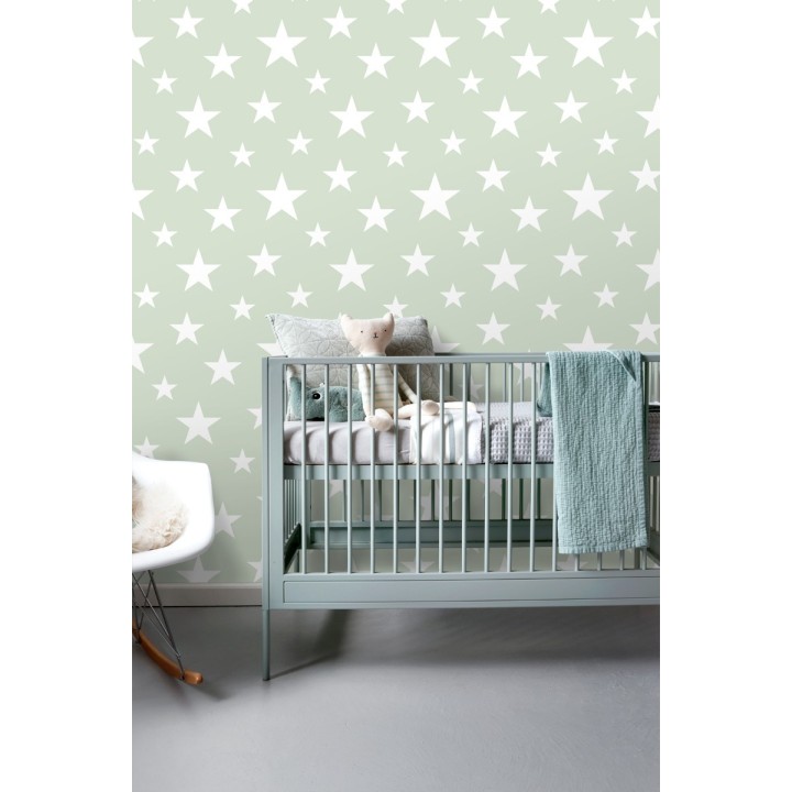 Papel pintado estrellas infantiles - Lucky Planet 677339