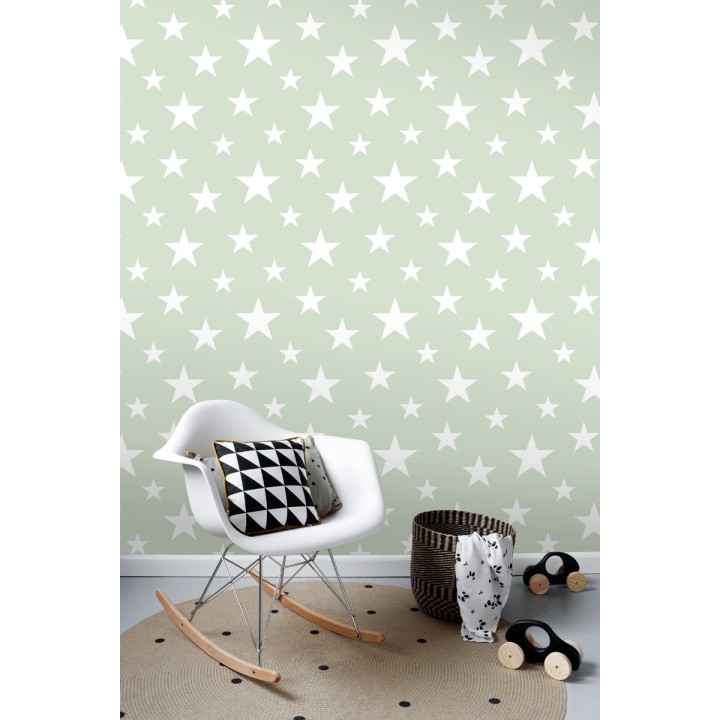 Papel pintado estrellas infantiles - Lucky Planet 677339