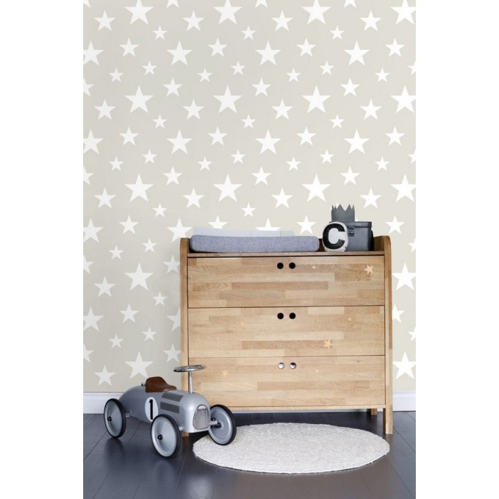 Papel pintado estrellas infantiles - Lucky Planet 677340