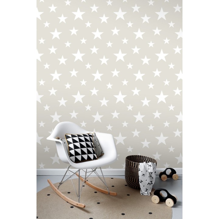 Papel pintado estrellas infantiles - Lucky Planet 677340